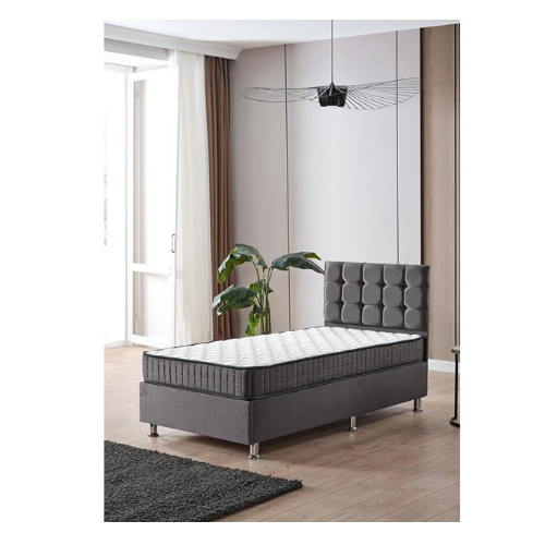 DAKRON Tek Kişilik Baza Başlık Vienza 2'li Set, 90x190 Antrasit thumbnail