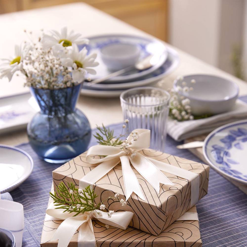 Kütahya Porselen Silva Blue 14 Parça 6 Kişilik Kahvaltı Takımı