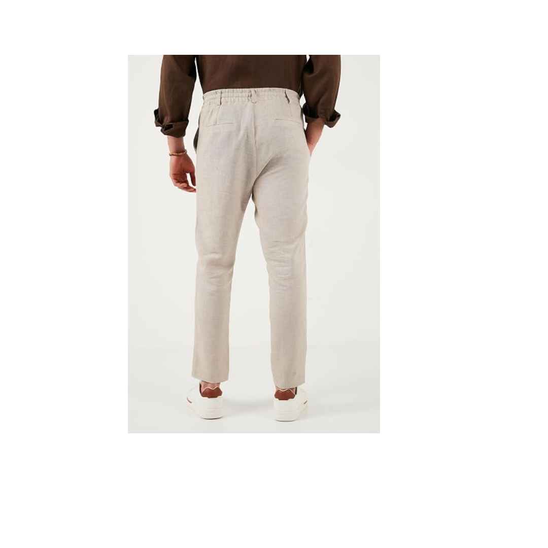Buratti Keten Regular Fit Normal Bel Düz Paça Pantolon Erkek PANTOLON CF26S6110228
