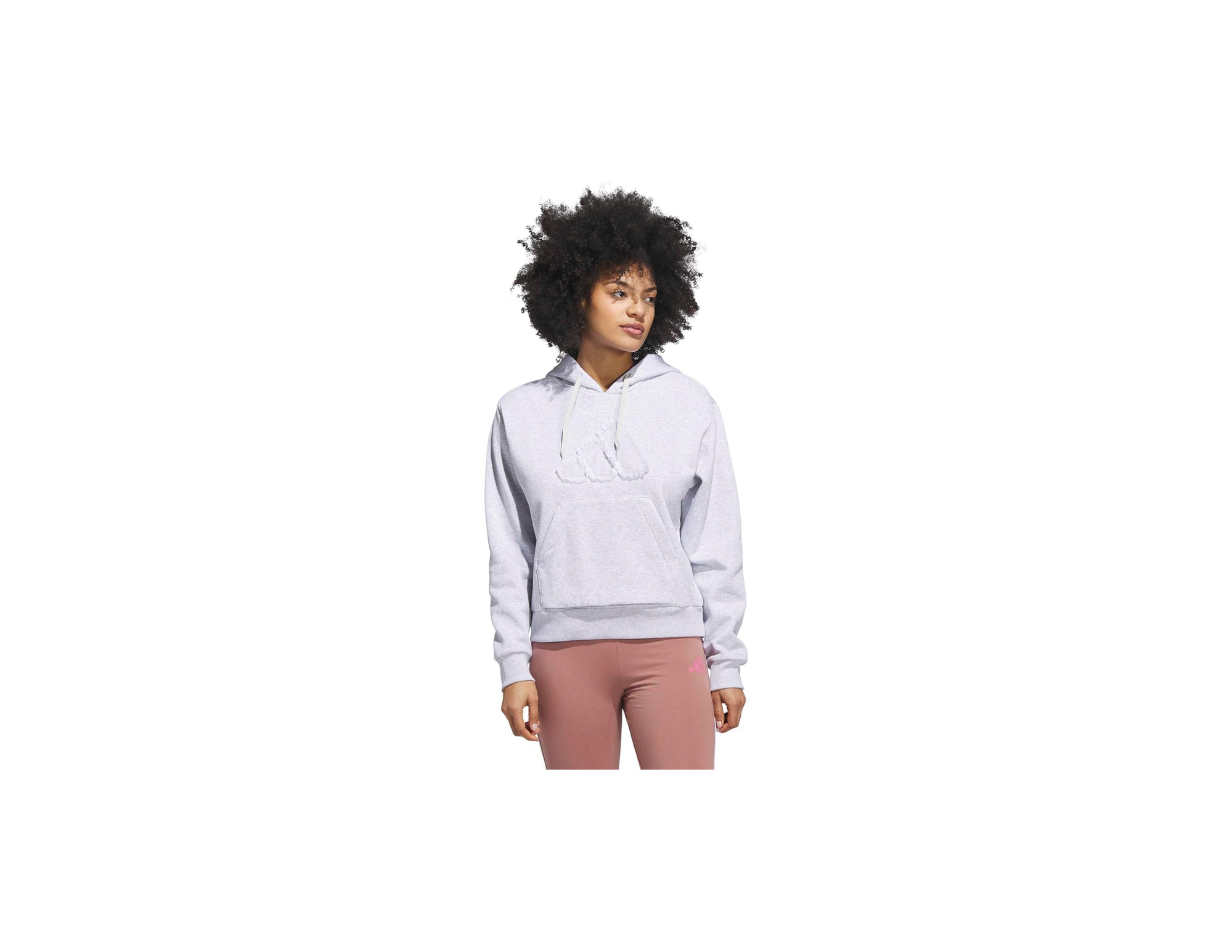 Adidas W CO Ruff HD Grafik Baskılı Kapüşonlu Sweatshirt Kadın
