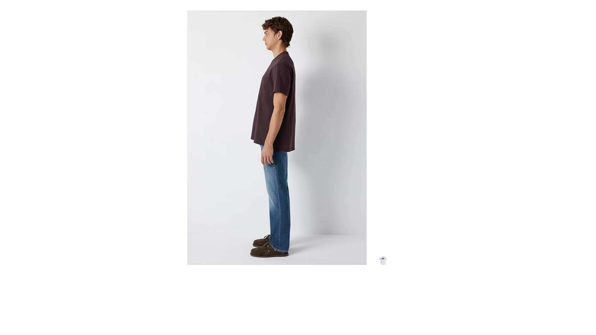 Cep Detaylı Mor Basic Tişört Loose Fit/Bol Rahat Kesim 066248-70670
