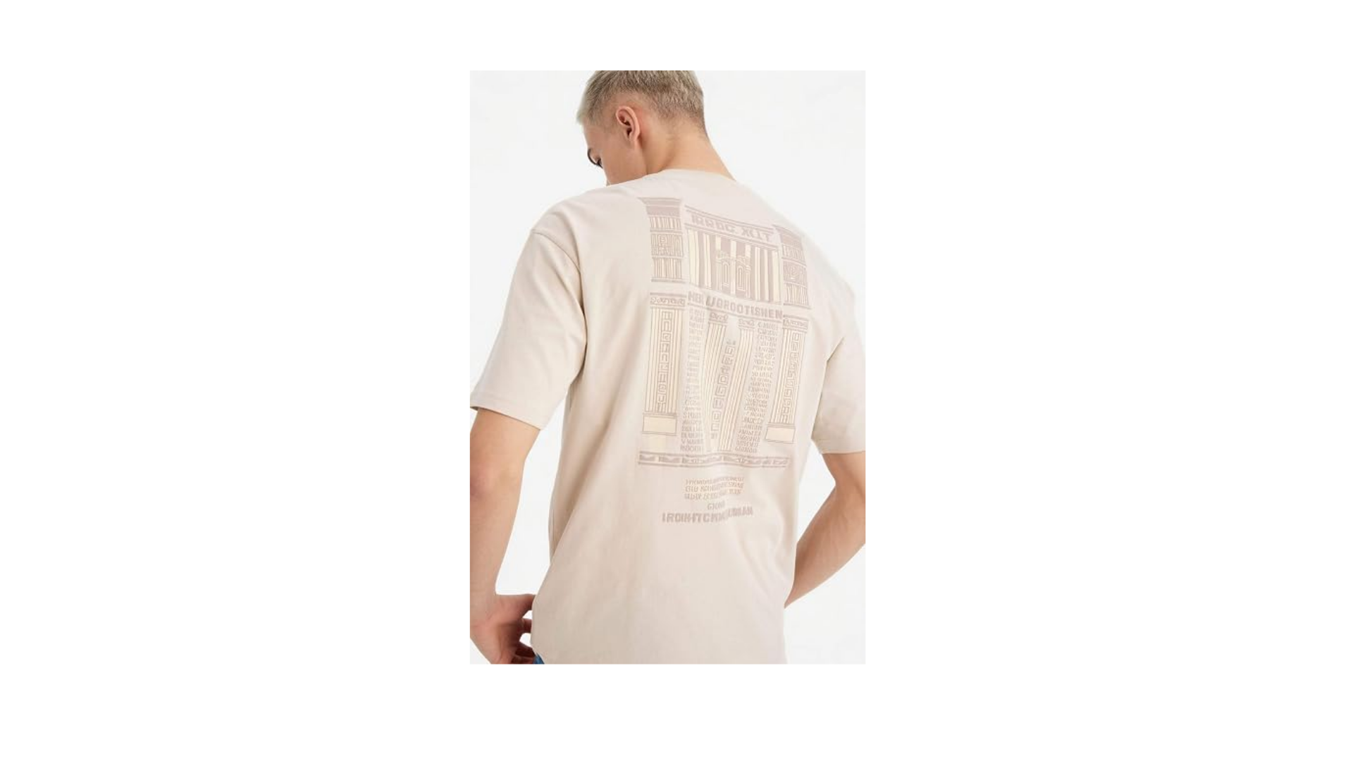 DeFacto%100 Pamuk Boxy Fit Baskılı Tişört