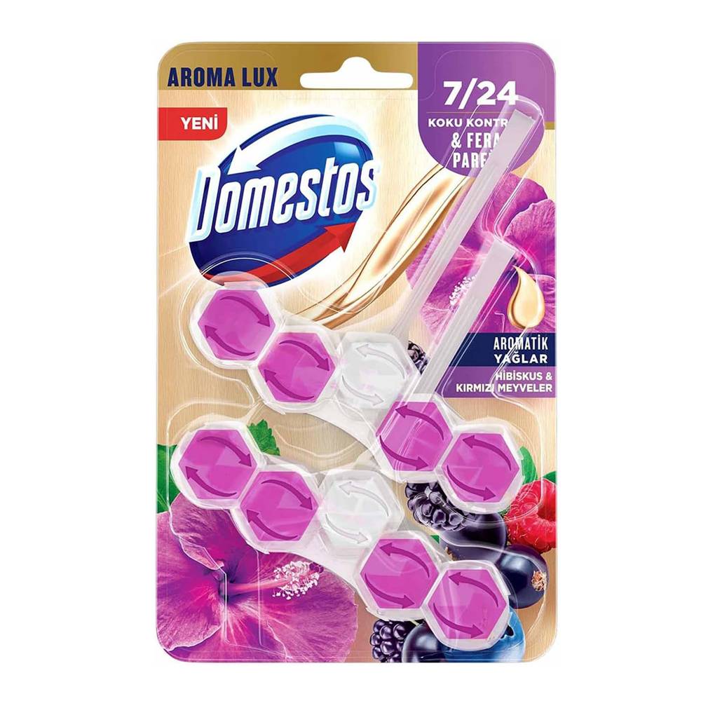 Domestos Tuvalet Bloğu Aroma Lux Hibiskus & Kırmızı Meyveler 100 gr thumbnail