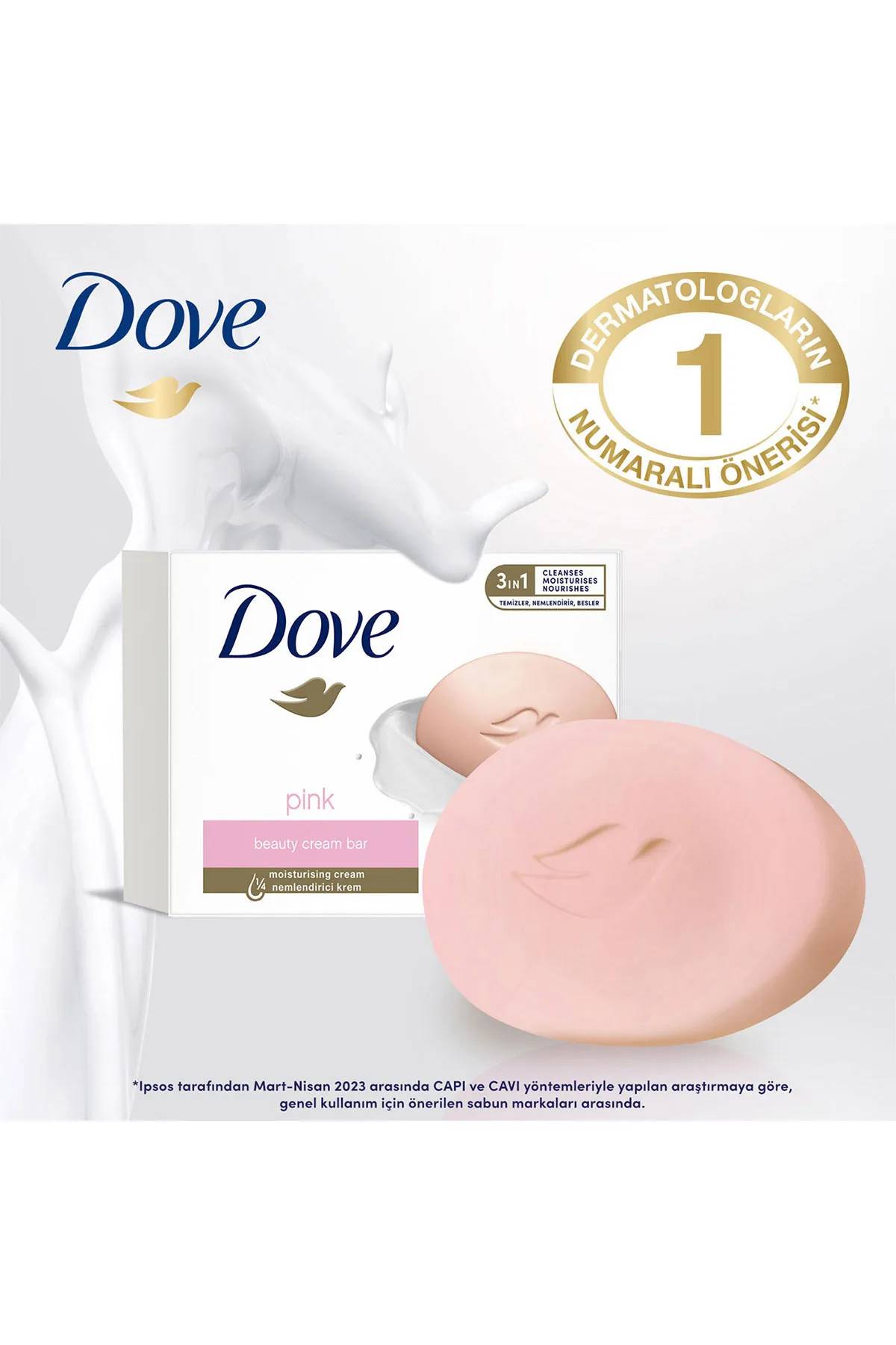 Dove Beauty Cream Bar Katı Güzellik Sabunu Pink Nemlendirici Etkili 90 g