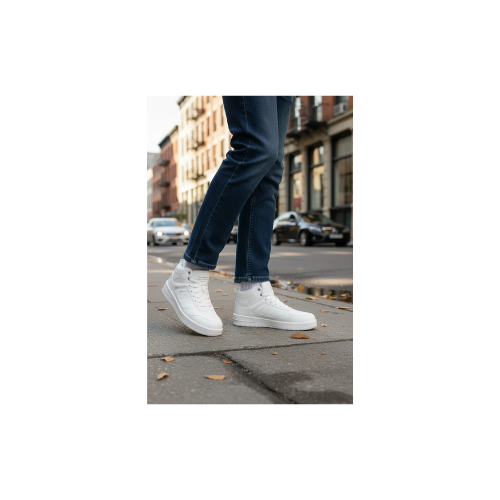Kinetix Tyra Pu Hı 5PR Beyaz Erkek High Sneaker