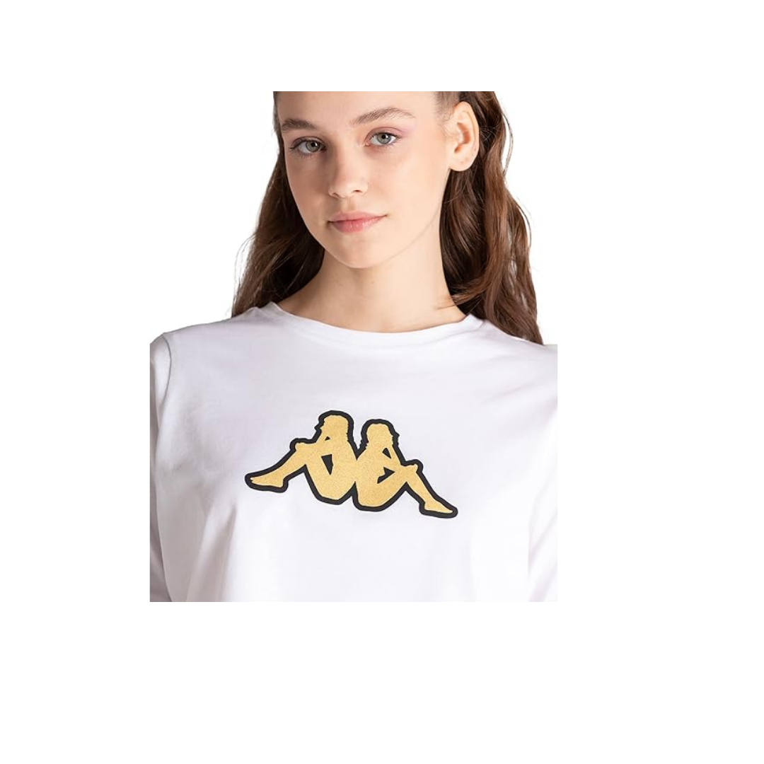 Kappa 331L23W Logo Teoin Siyah Kadın T-Shirt
