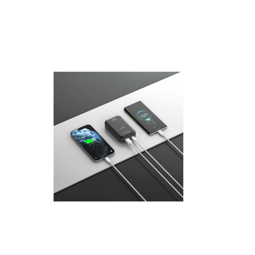 Juo 10000mAh 33W LED Watt Amper Göstergeli USB Powerbank Taşınabilir Hızlı Şarj Cihazı