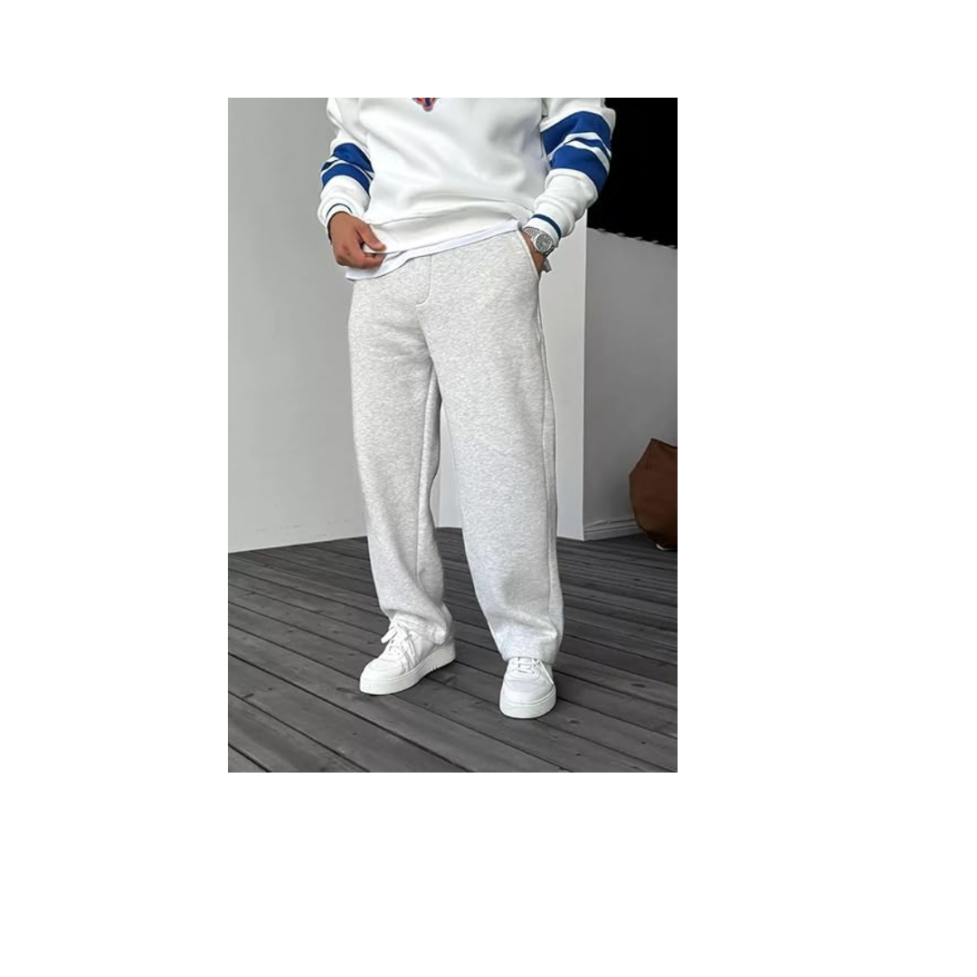 THE RULE Erkek Lacivert Baggy Yazlık 3 Iplik Bol Kesim Düz Paça Mevsimlik Eşofman Altı Rf0361