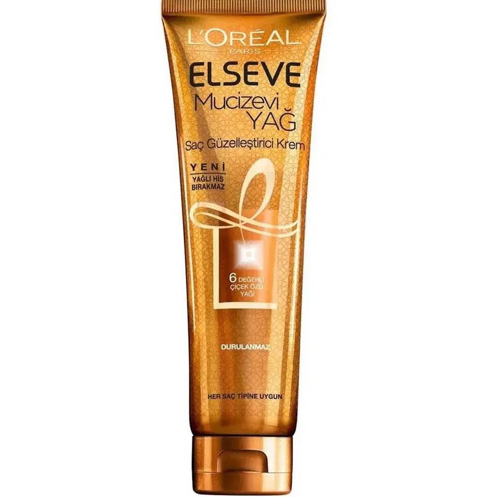 Elseve Mucizevi Yağ Güzelleştirici Saç Kremi  Işıltılı ve Sağlıklı Saçlar İçin Etkili Bakım
