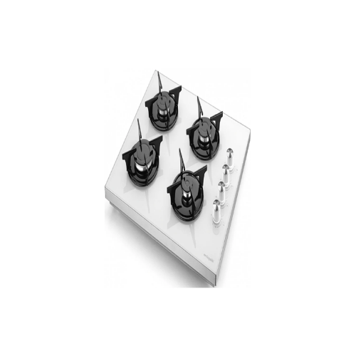 Eminçelik EC-SÜ 1240 WG60 ENG Set Üstü (Tezgahüstü) Beyaz Cam Ocak 4 GÖZÜ GAZLI SANCAK ALİMER.