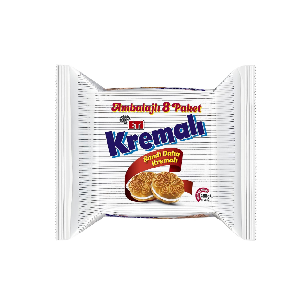 Eti Kremalı Bisküvi 61 Gr x 8 Adet