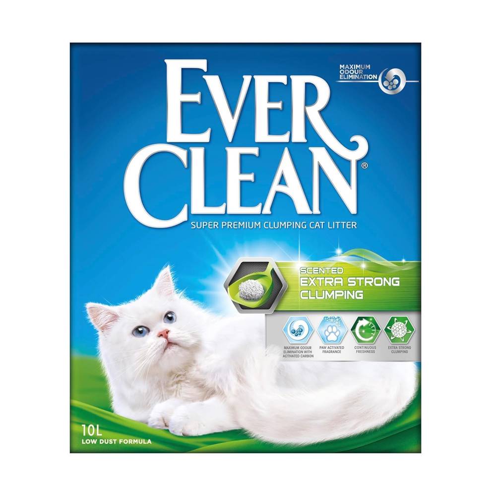 Ever Clean Extra Strong Kokulu Kedi Kumu Ekstra Güçlü Topaklanma Formülü 10 L