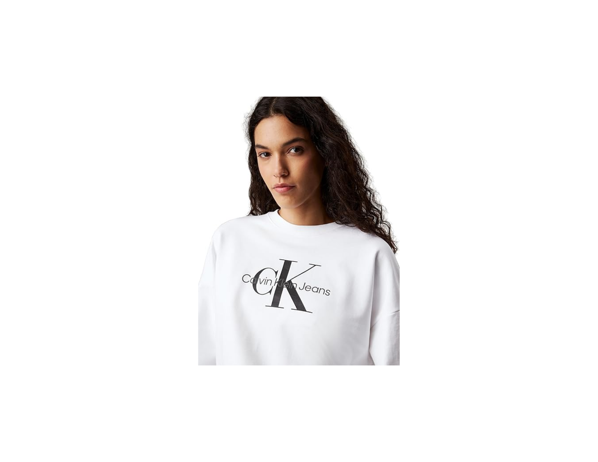 Calvin Klein LS Mnlg Frnch Trry R Sweatshirt Kadın