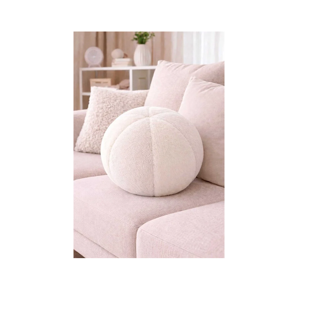 CHIZGY Peluş Top Yastık Yuvarlak Minder