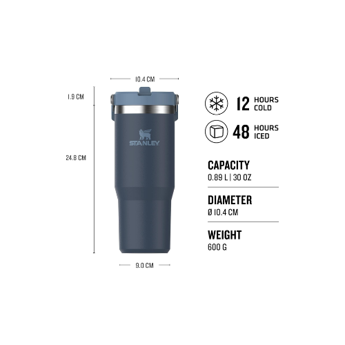 Stanley The IceFlow Flip Straw Pipetli Termos Bardak 0.89 lt