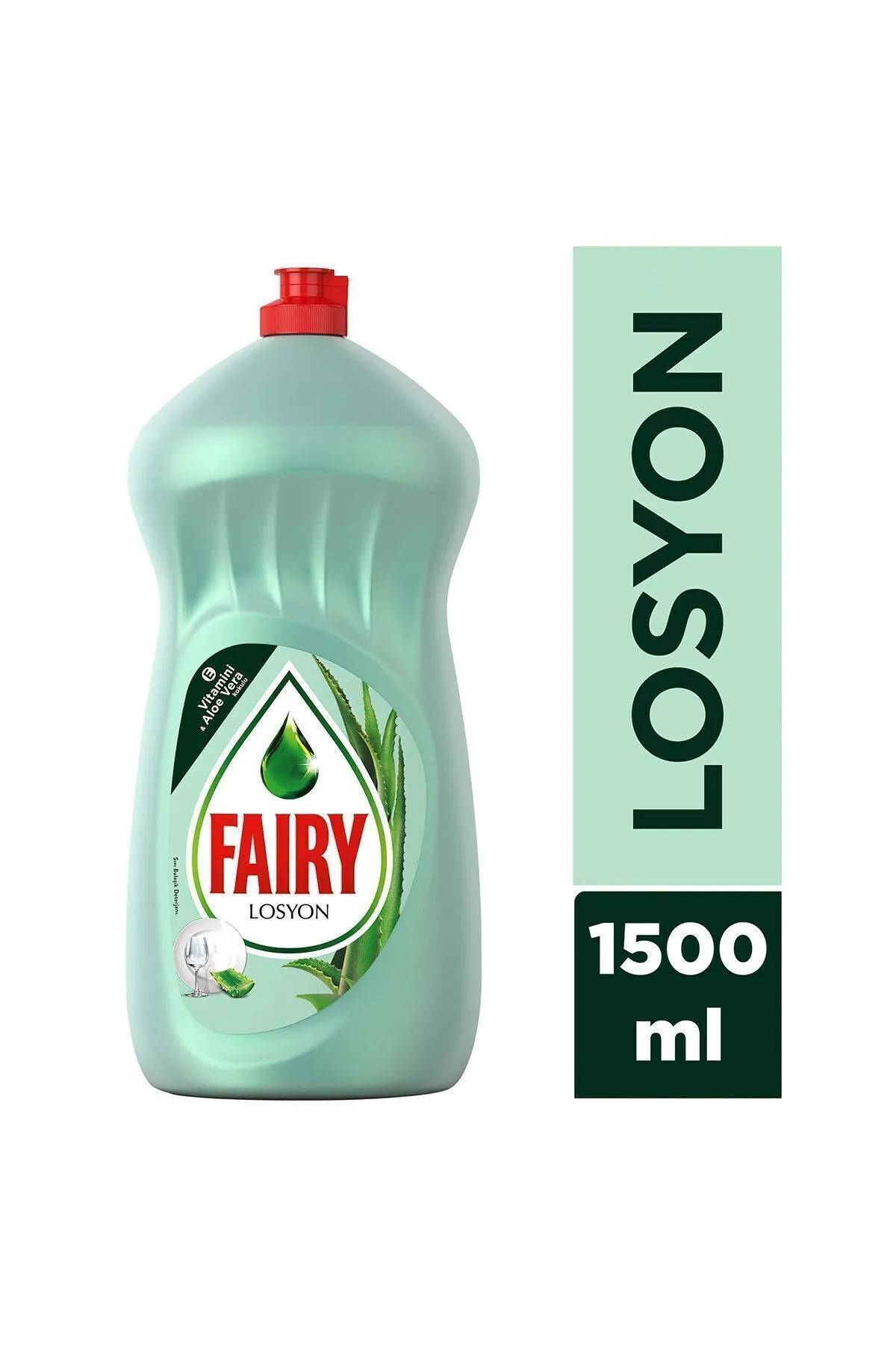 Fairy Losyon Sıvı Bulaşık Deterjanı 1500 ml Aloe Vera Kokulu thumbnail
