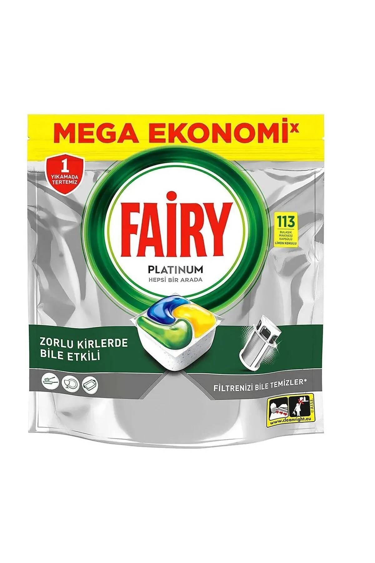 Fairy Platinum Bulaşık Makinesi Tableti 113'lü thumbnail