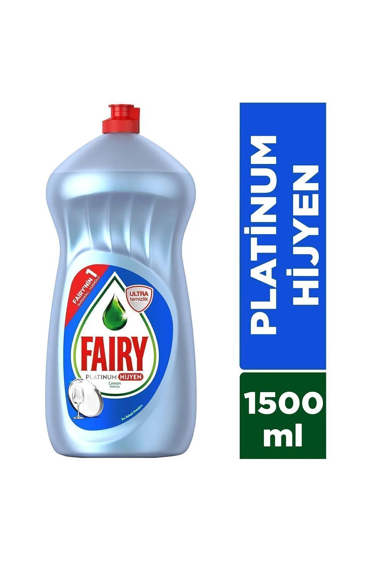 Fairy Platinum Hijyen Sıvı Bulaşık Deterjanı 1500 ml Limon thumbnail
