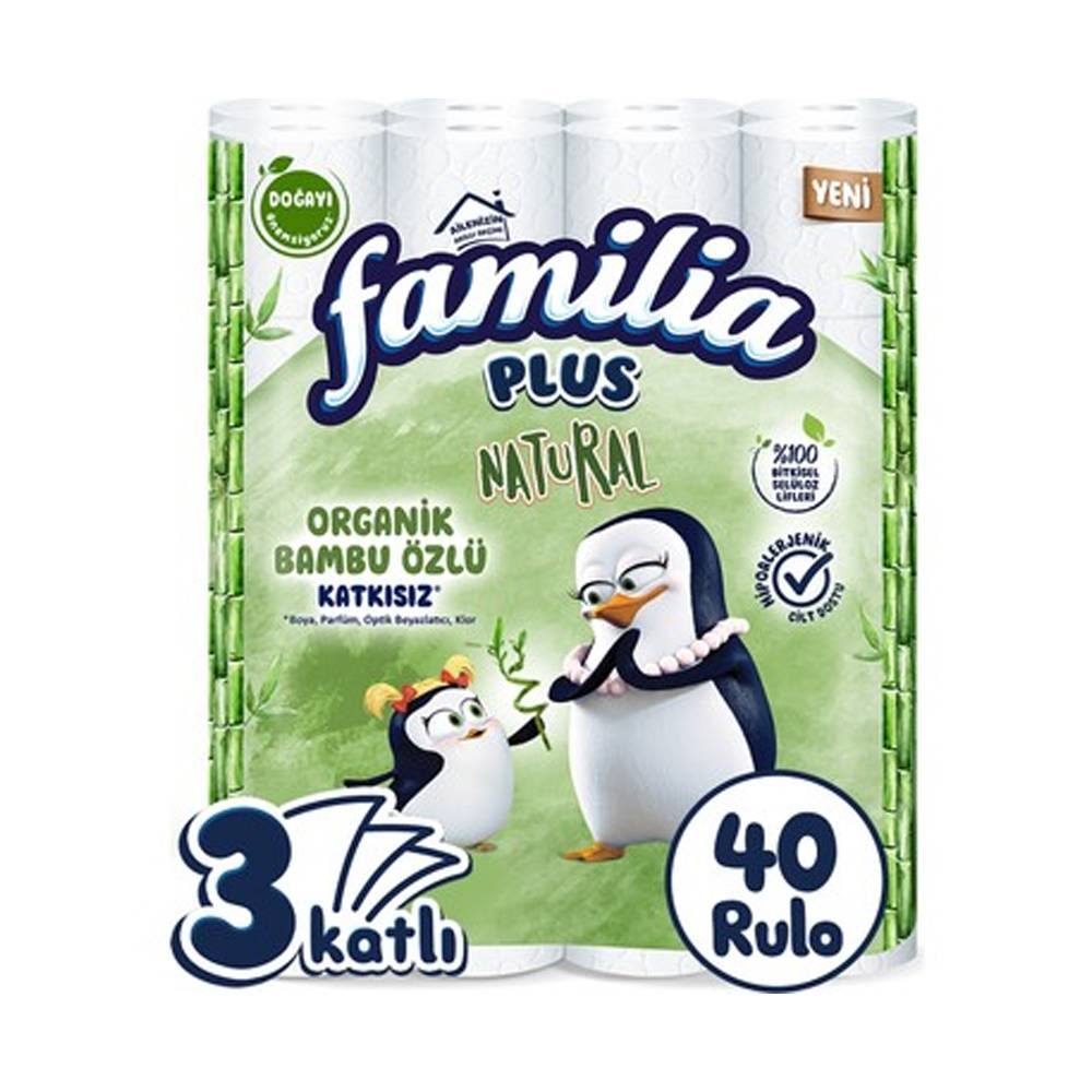 Familia Plus Natural 40'lı Paket Tuvalet Kağıdı thumbnail