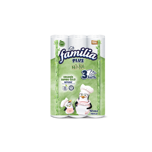 Familia Plus Natural Havlu 12'li