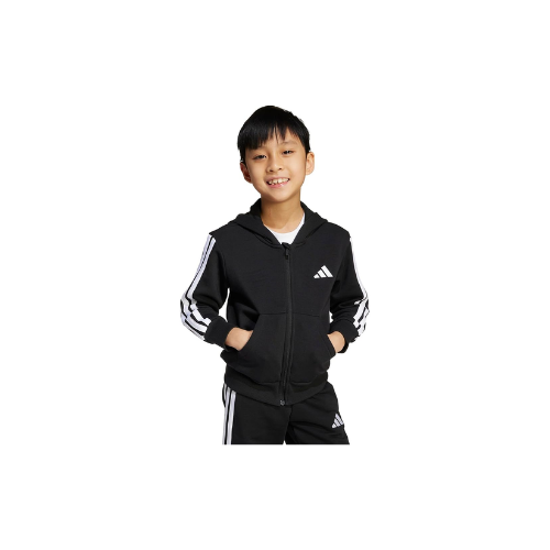 adidas LK 3S FL FZ HD Kapüşonlu Eşofman Üstü Üniseks Siyah