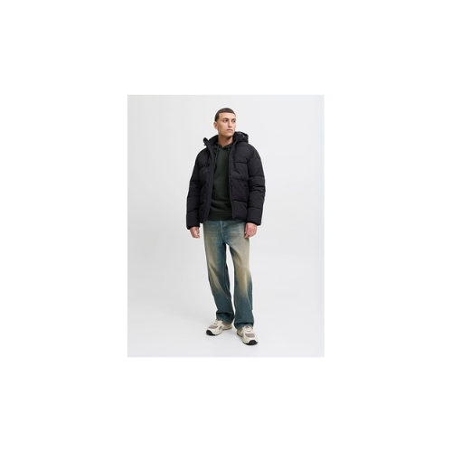 Jack & Jones Jjeowen Puffer Sn Erkek Mont/Ceket Black Siyah