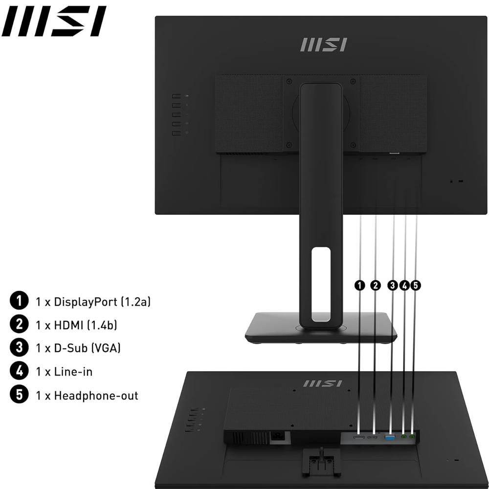 MSI PRO MP242AP 23.8" 1 ms 100 Hz FHD Monitör