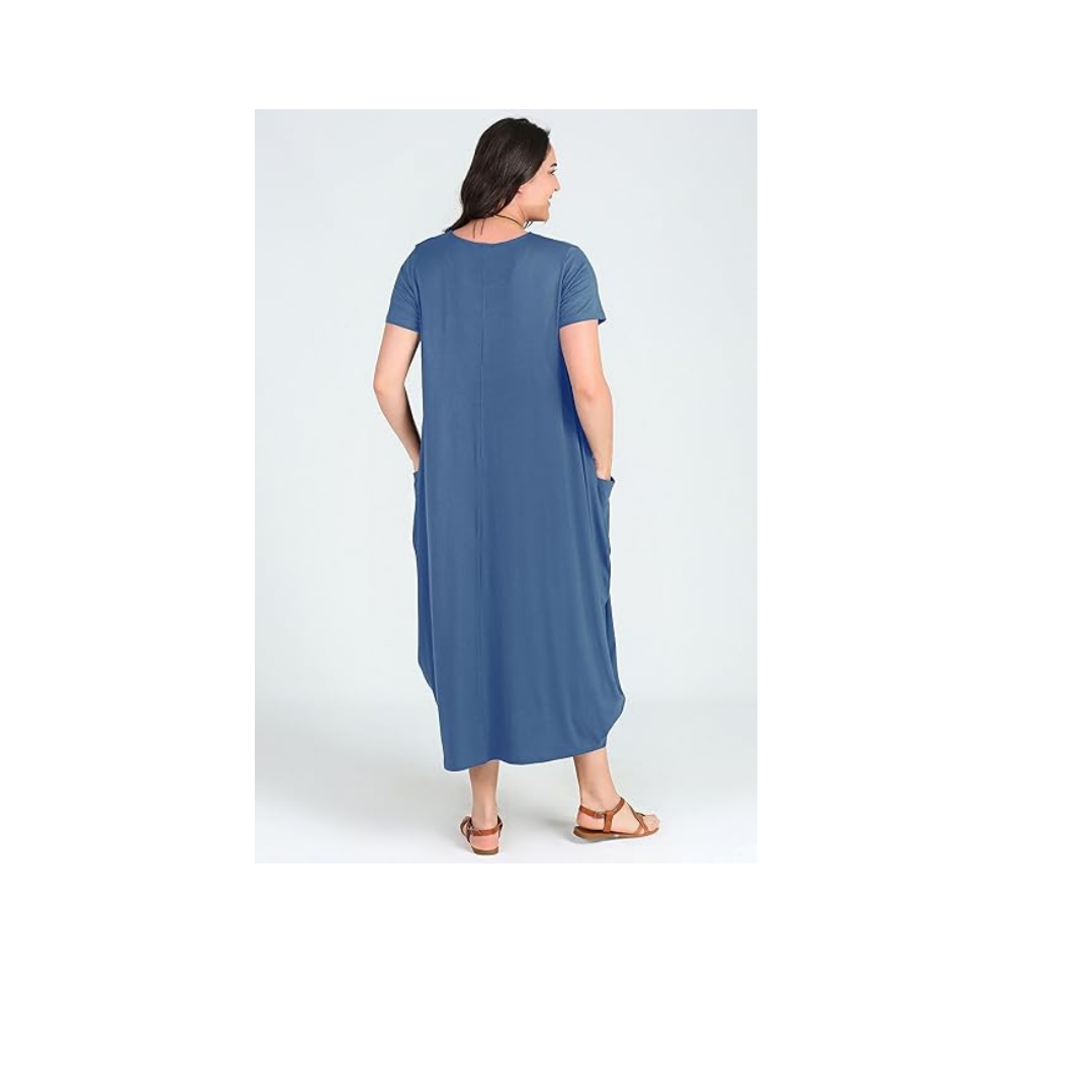 Kurun's Collection Jumbo Kısa Kol Elbise-1