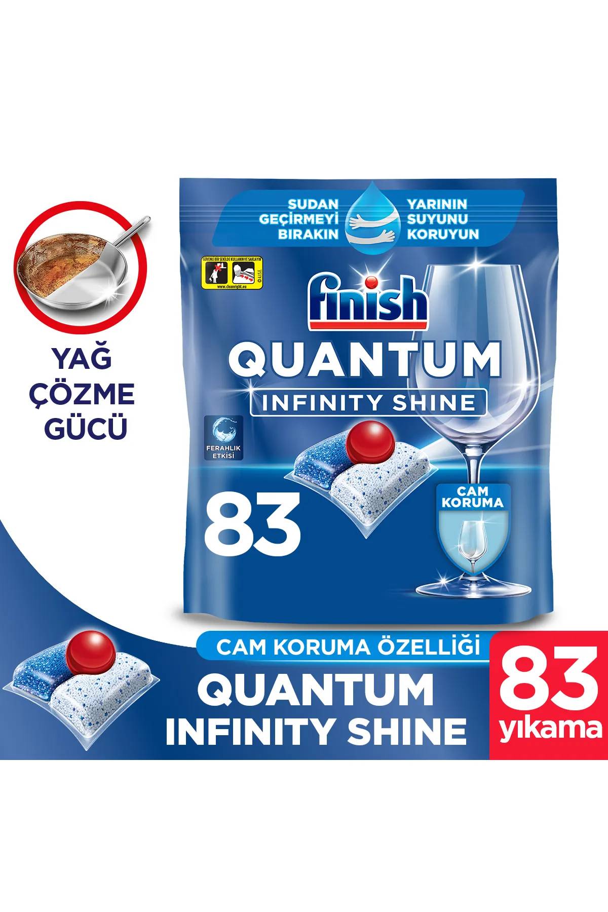 Finish Quantum Infinity Shine Bulaşık Makinesi Deterjanı 83 Tablet thumbnail