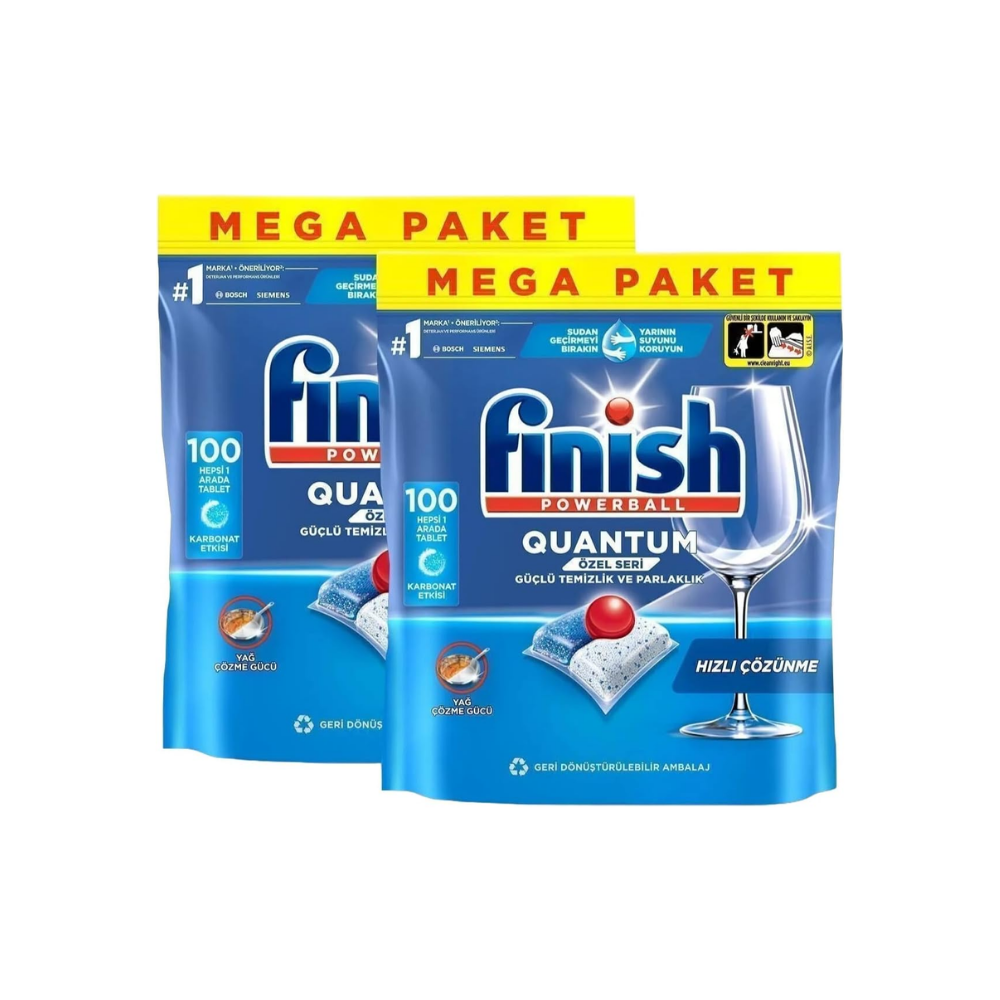 Finish Quantum Özel Seri 200 Kapsül Bulaşık Makinesi Deterjanı Tableti (2 x 100 Kapsül) thumbnail