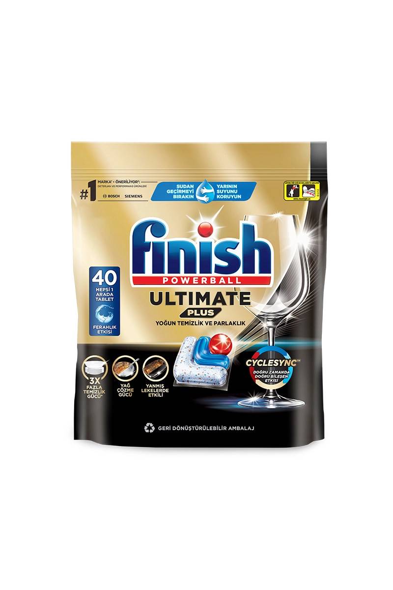 Finish Tablet Ultimate Plus 40'lı