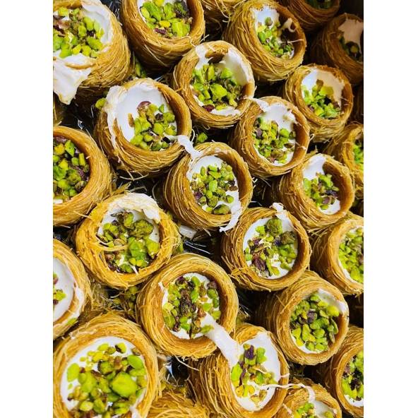 Fıstıklı Kadayıflı Bülbül Yuvası Tatlı Lokum 500g thumbnail