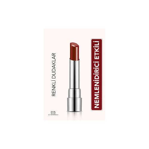 Flormar Nemlendirici Parlak Ruj - Sheer Up Lipstick - 015 Go For Bordeaux