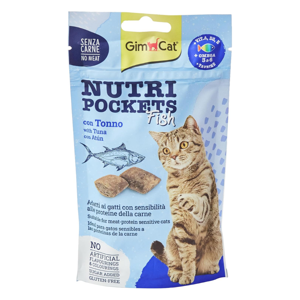 GimCat Kedi Ödül Tableti Np Ton Balıklı, 60 g