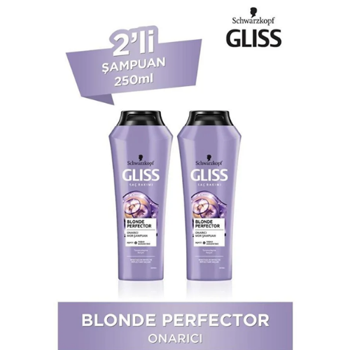 Gliss Blonde Perfector Mor Şampuan 250 Ml X 2 Adet thumbnail