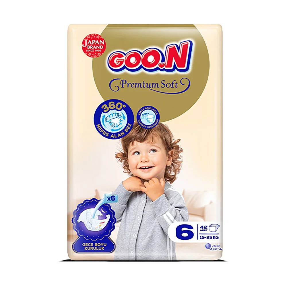 Goon Premium Soft Fırsat 6 Beden 42 Adet 15-25 kg thumbnail