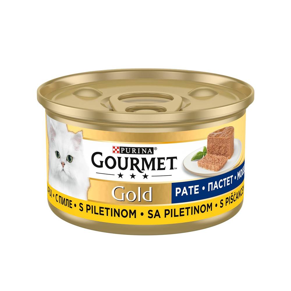 Gourmet Gold Kıyılmış Tavuklu Yetişkin Yaş Kedi Maması 85 Gr