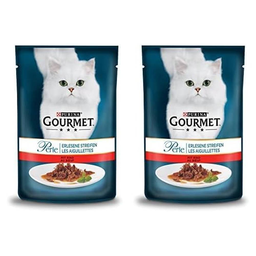 Gourmet Perle Izgara Sığır Etli Tam Yaş Kedi Maması 85 Gr x 2 Adet