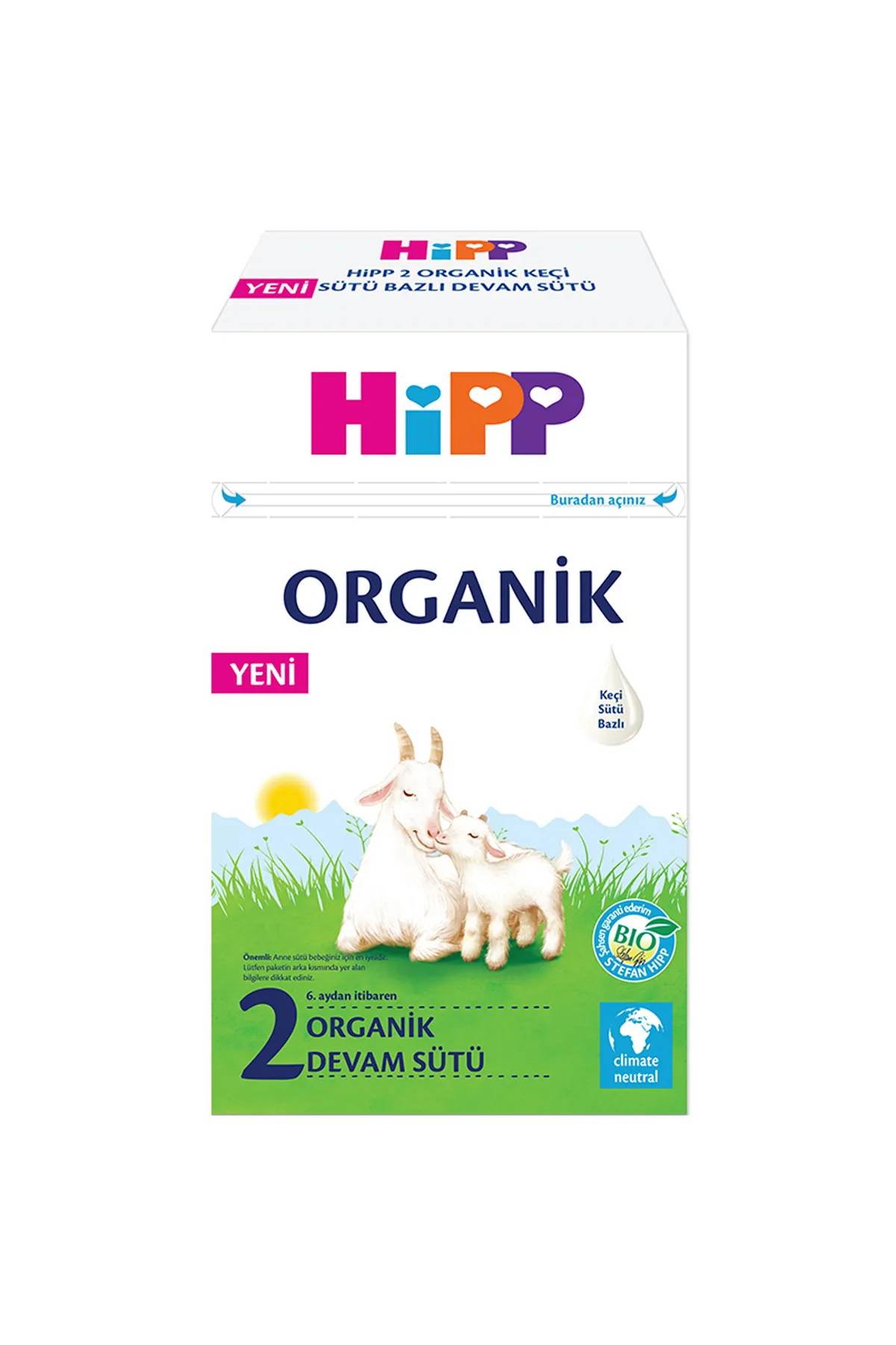Hipp 2 Organik Keçi Sütü Bazlı Devam Sütü 400 g (6. Aydan İtibaren)