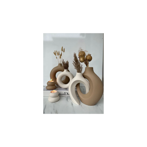 Home ELA-HOME sevgili vazo set dekoratif halka mumluklu set thumbnail