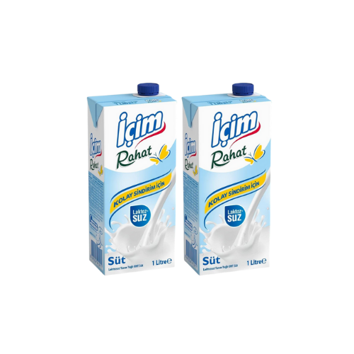 İçim Yarım Yağlı Laktozsuz Süt 1 Lt x 2 Adet thumbnail