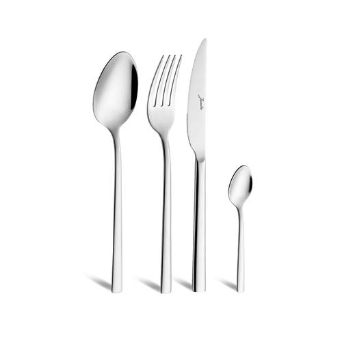 Jumbo 2001 24 Parça 6 Kişilik Tatlı Çatal Kaşık Bıçak Takımı Çelik