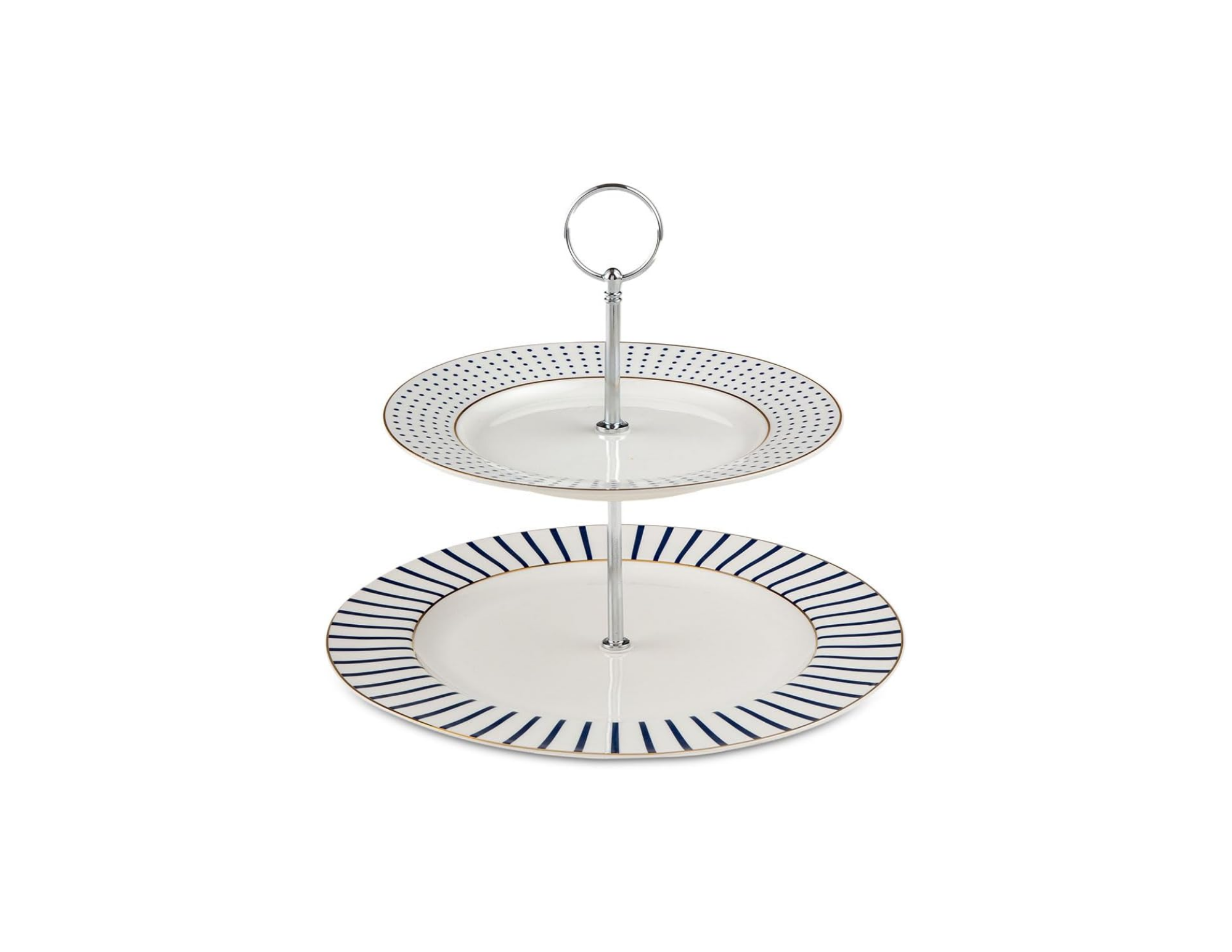 Jumbo Navy 2 Katlı Servis Tabağı thumbnail