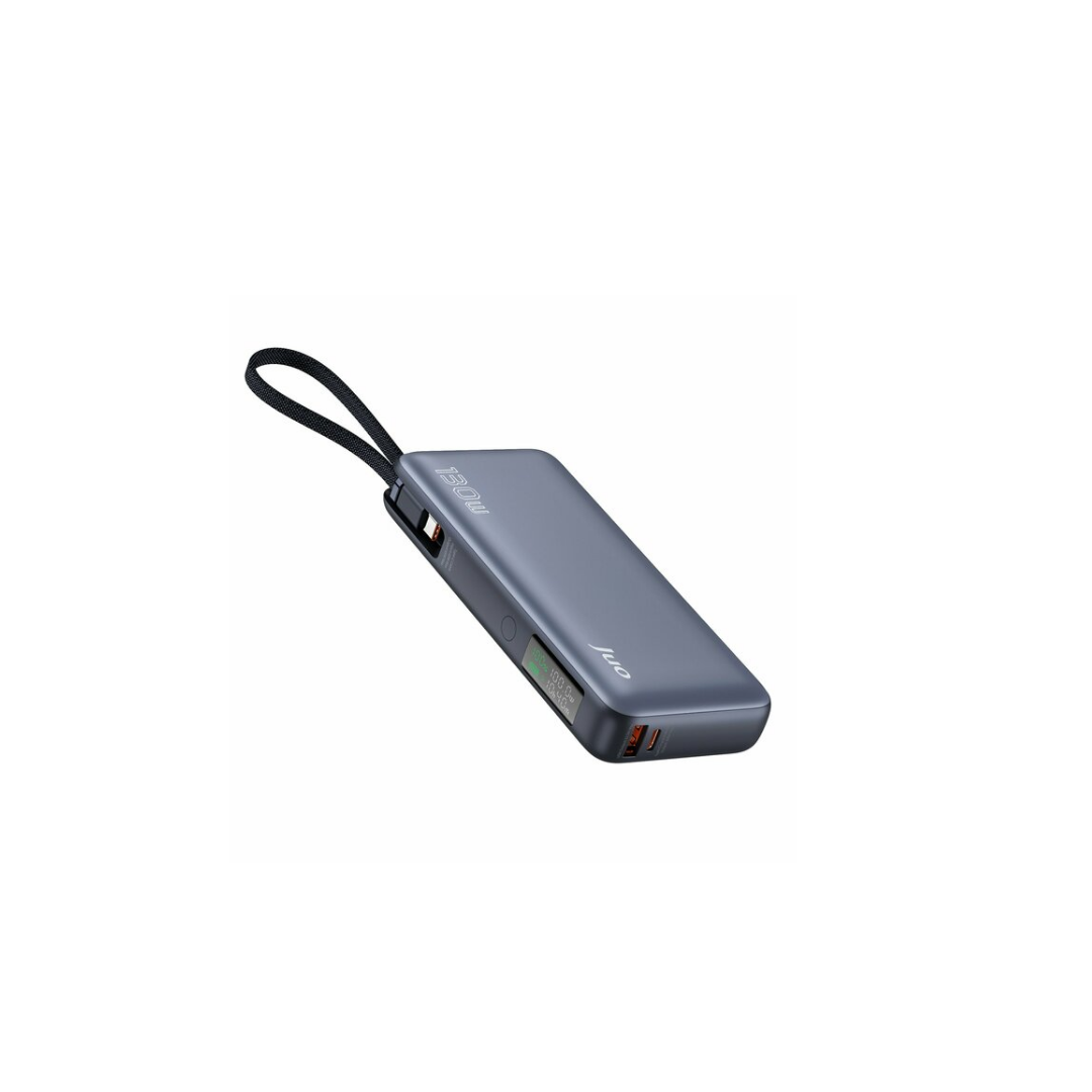 Juo 20000mAh 130W LED Ekranlı USB-A + Type-C Kablolu Powerbank Taşınabilir