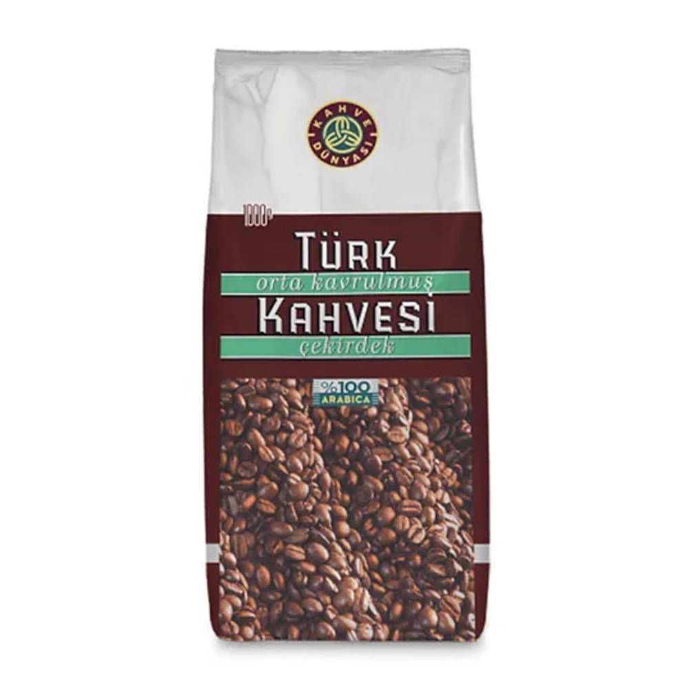 Kahve Dünyası Orta Kavrulmuş Çekirdek Türk Kahvesi %100 Arabica 1 Kg thumbnail