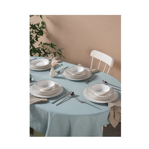 Karaca Elegance Bone Rebeca 24 Parça 6 Kişilik Yemek Takımı Platin thumbnail