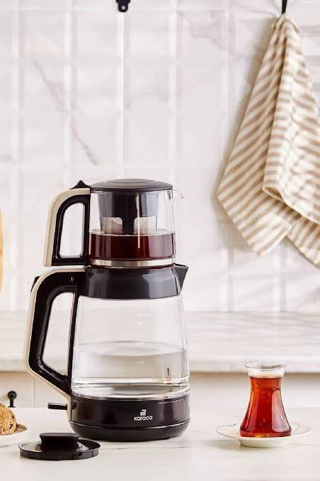 Karaca Glass Tea XL 2in1 Cam Çay Makinesi ve Kettle