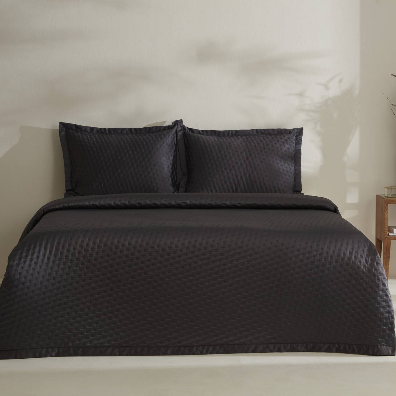 Karaca Home Alice Çift Kişilik Yatak Örtüsü Seti - Antrasit