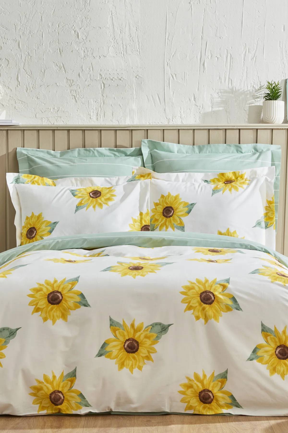 Karaca Home Conrad %100 Pamuk Çift Kişilik Nevresim Takımı Yeşil (PP) thumbnail