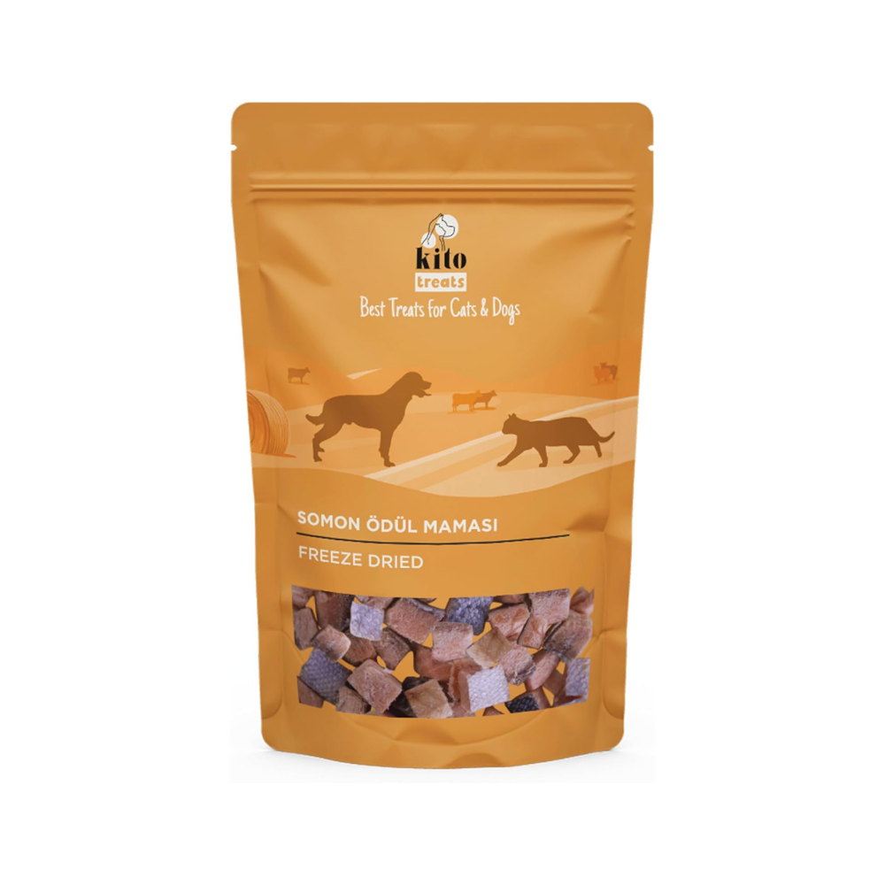 Kito Freeze Dried Somon Köpek Ödül Maması%100 Doğal, Glutensiz 30 gr thumbnail